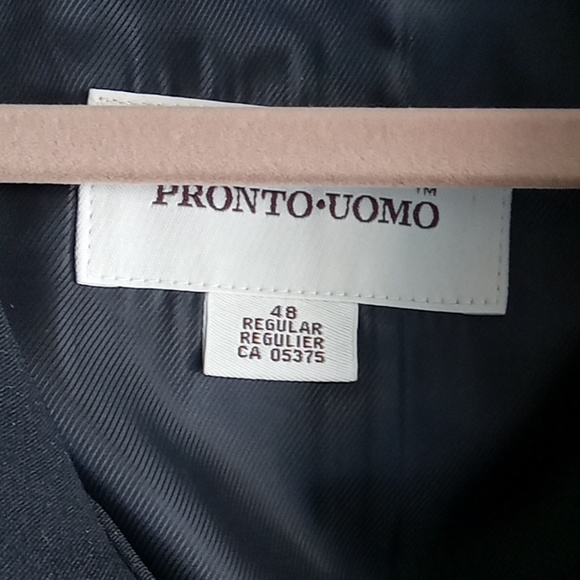 Pronto Uomo | Mens Black Italian Trench Coat - Picture 6 of 10